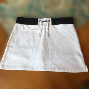 Blanc du Nil Sportswear White with Black Skort - Medium  NWT